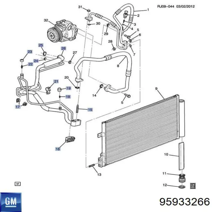  General Motors 95933266 цена, от 35.82 USD