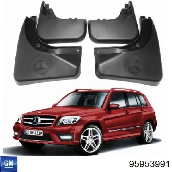  Задние брызговики Chevrolet Aveo 3