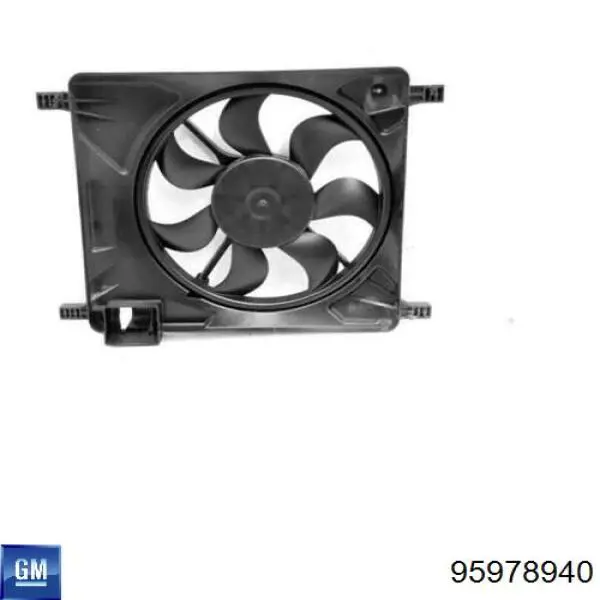 354750 Kale ventilador elétrico de esfriamento montado (motor + roda de aletas)