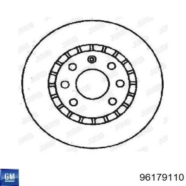 96179110 General Motors диск тормозной передний