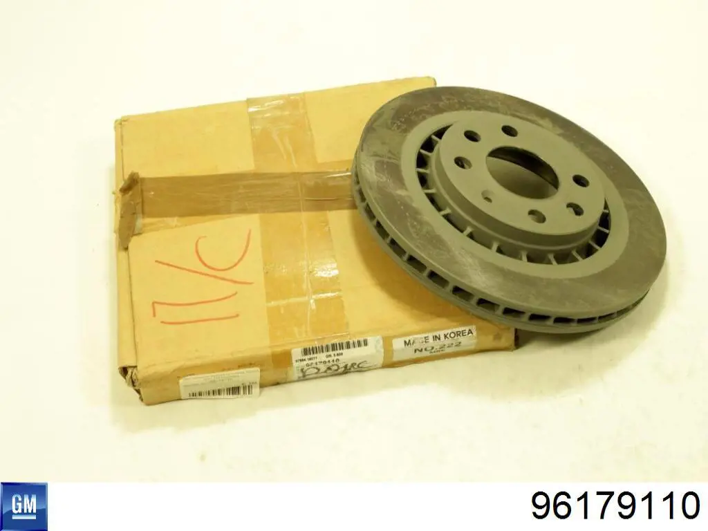 Передний тормозной диск General Motors 96179110