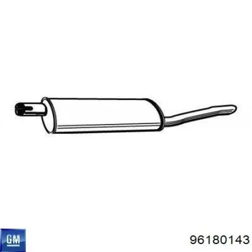 Купить 96180143 General Motors Глушитель задний