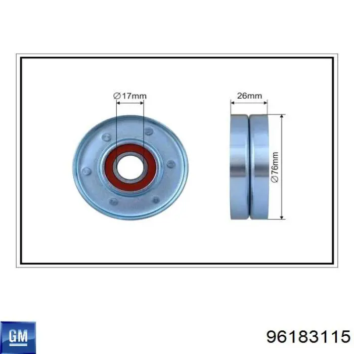 Натяжитель приводного ремня 96183115 General Motors