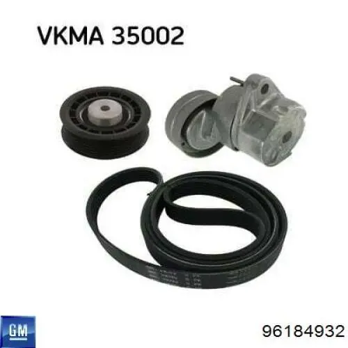Натяжитель приводного ремня 96184932 General Motors
