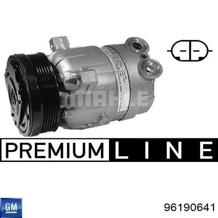 Компрессор кондиционера ACP672000P Mahle Original