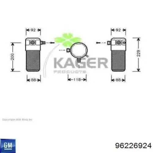 96226924 General Motors Ресивер-осушитель кондиционера