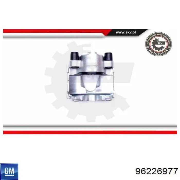 Суппорт тормозной передний левый 96226977 General Motors