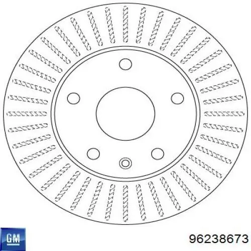 96238673 General Motors Диск тормозной передний