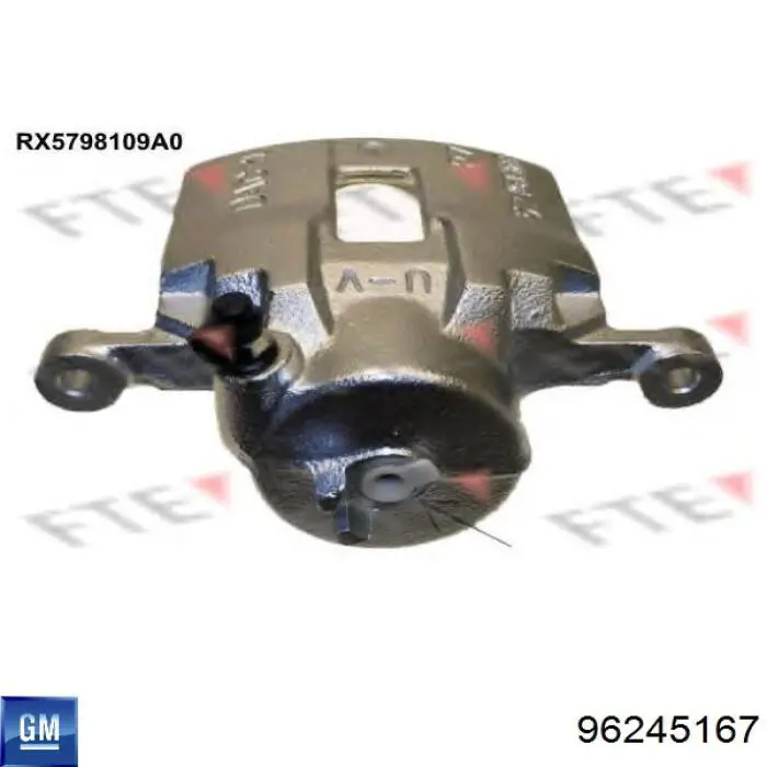 96245167 General Motors Суппорт тормозной, передний, левый