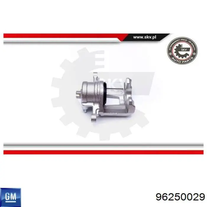 96250029 General Motors Суппорт тормозной, передний, левый