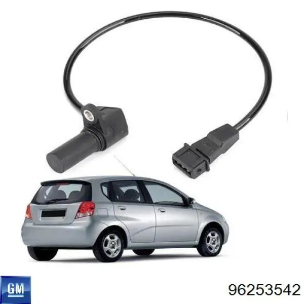 Sensor de posición del cigüeñal 96253542 General Motors