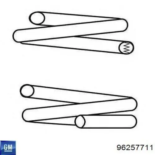 Передняя пружина 96257711 General Motors