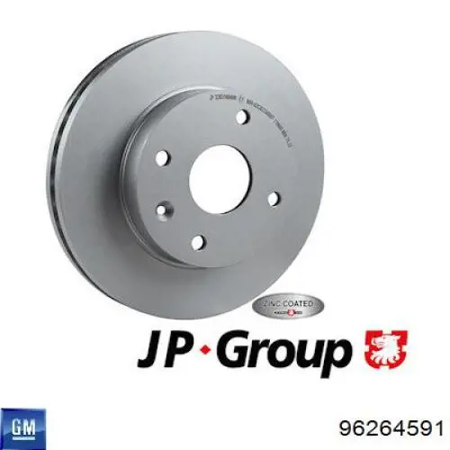 Передний тормозной диск General Motors 96264591