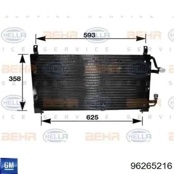 96265216 General Motors Конденсатор