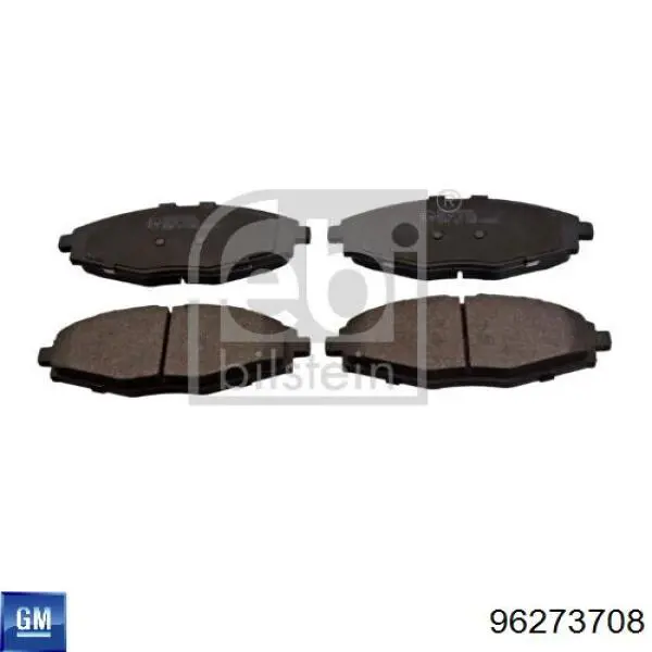 Тормозные колодки General Motors 96273708