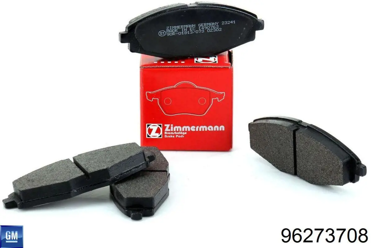 Передние тормозные колодки 96273708 General Motors