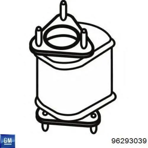 Каталитический нейтрализатор отработавших газов General Motors 96293039 цена, от 561.81 USD