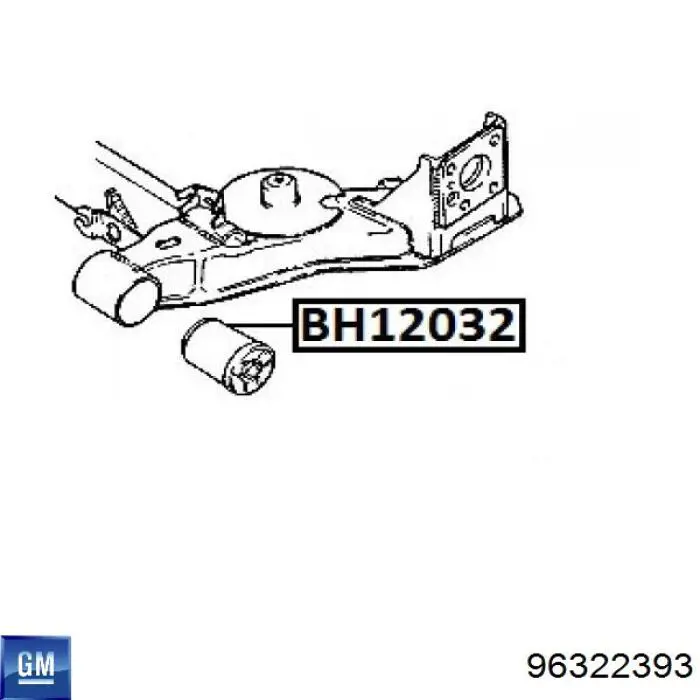 Сайлентблок заднего подрамника General Motors 96322393 цена, от 5.64 USD