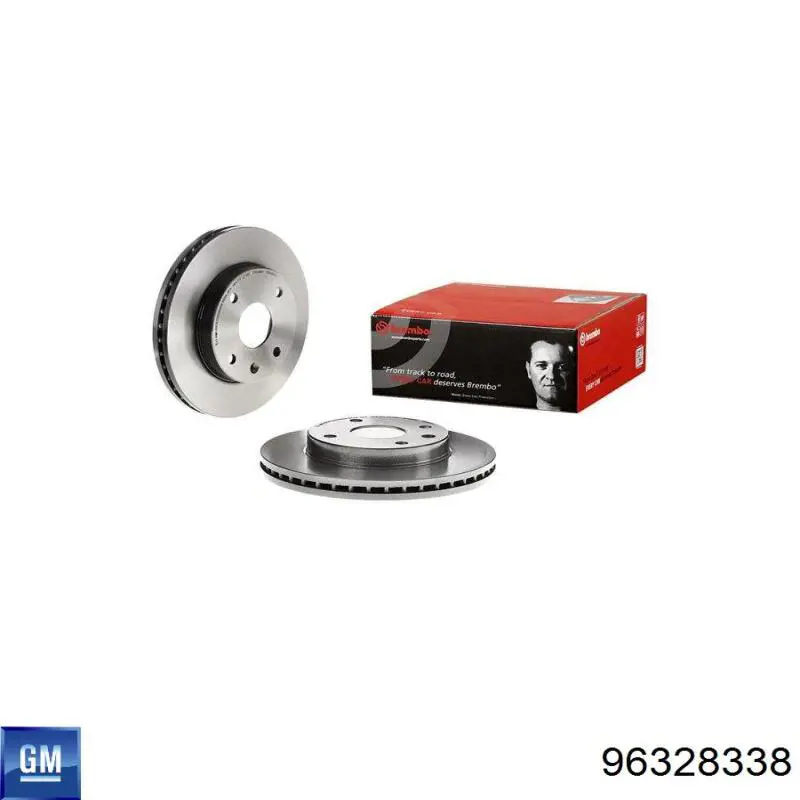 Передние тормозные диски 96328338 General Motors