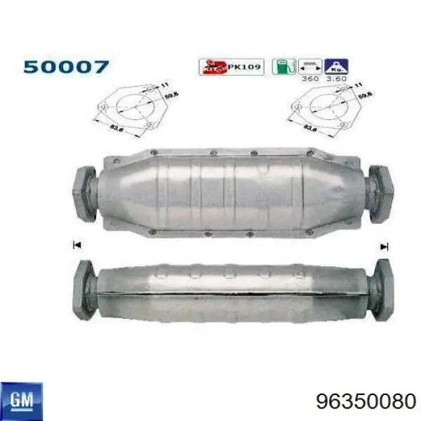 Катализатор 96350080 General Motors