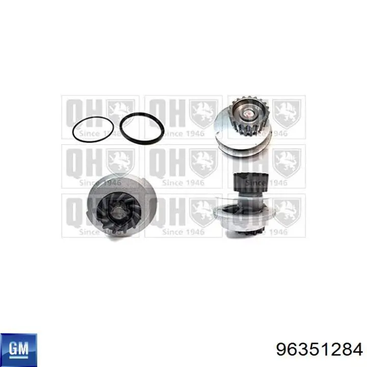 Водяной насос General Motors 96351284