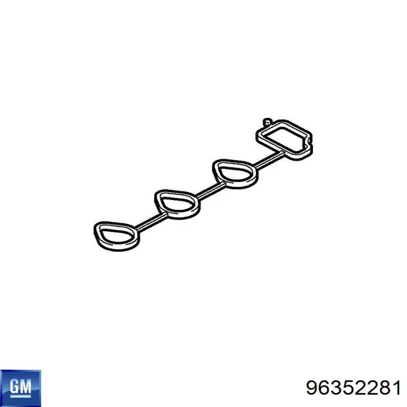 Прокладка всасывающего коллектора General Motors 96352281 цена, от 3.61 USD