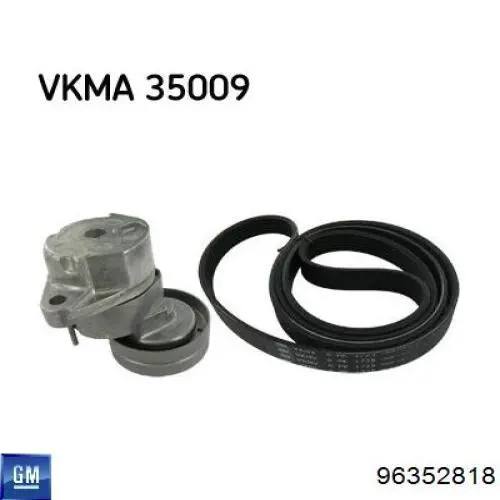 Ремень агрегатов приводной, комплект General Motors 96352818 цена, от 87.44 USD