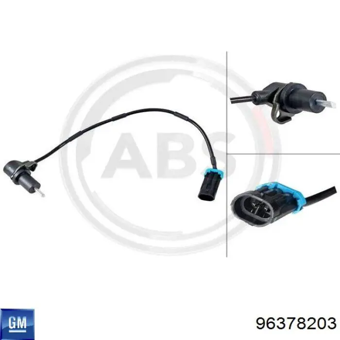 Купить 96378203 General Motors Датчик АБС задний левый