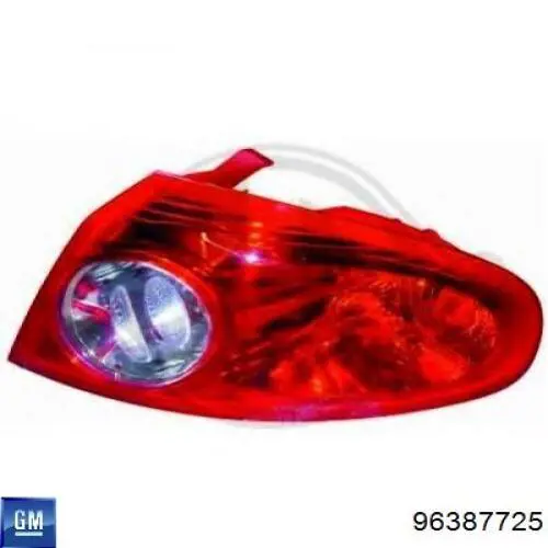 Фара задняя правая внешняя General Motors 96387725 цена, от 28.05 USD