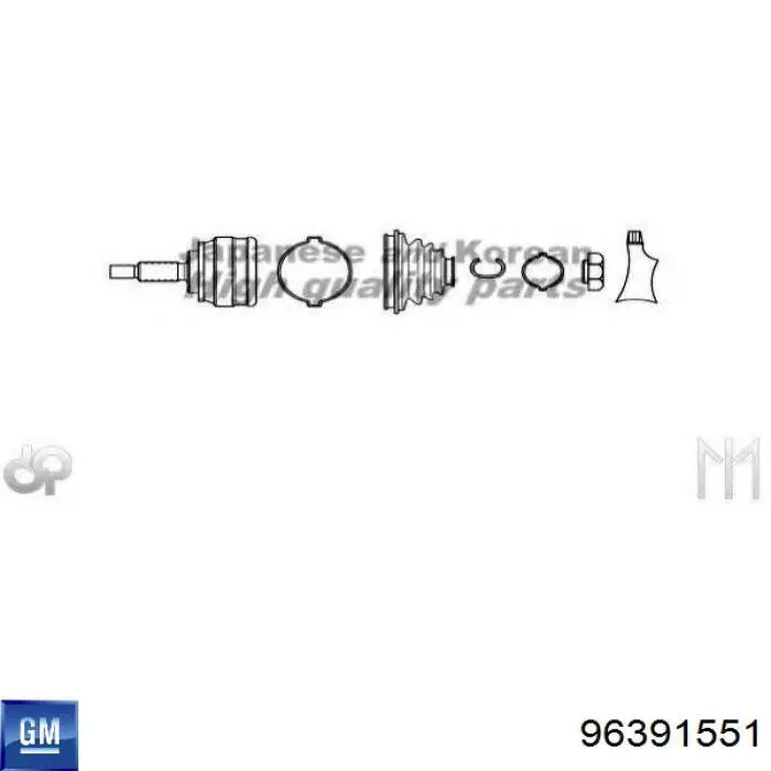 ШРУС наружный передний 96391551 General Motors