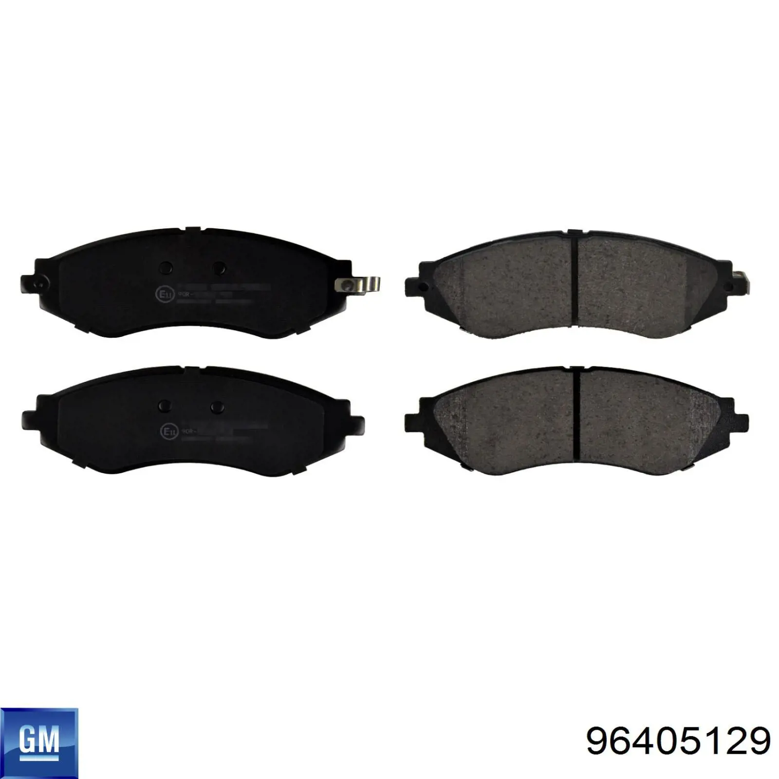 Колодки гальмівні передні, дискові 96405129 General Motors
