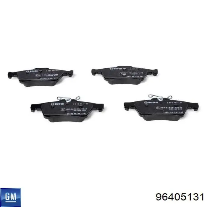 Купить 96405131 General Motors Колодки тормозные задние, дисковые
