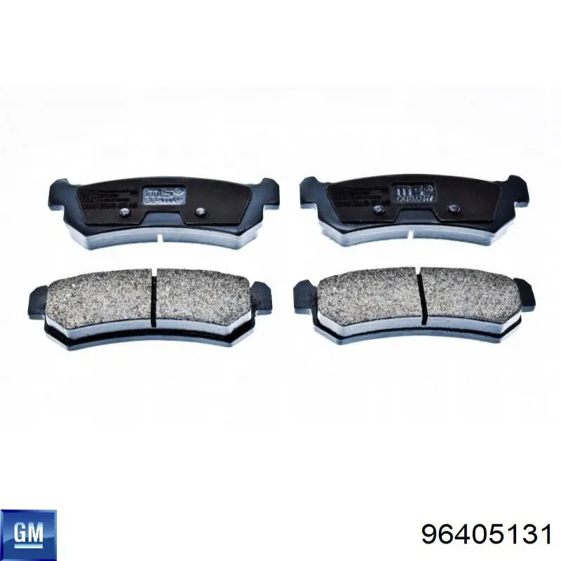 Задние дисковые колодки General Motors 96405131