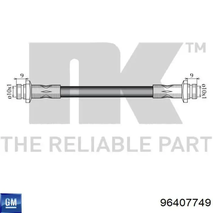 Тормозной шланг задний General Motors 96407749 цена, от 7.05 USD