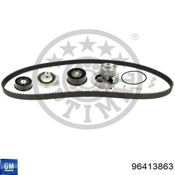 Обводной ролик ремня ГРМ General Motors 96413863 цена, от 9.07 USD