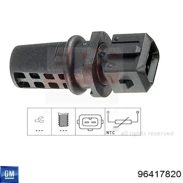 Купить 96417820 General Motors Терморегулятор воздуха