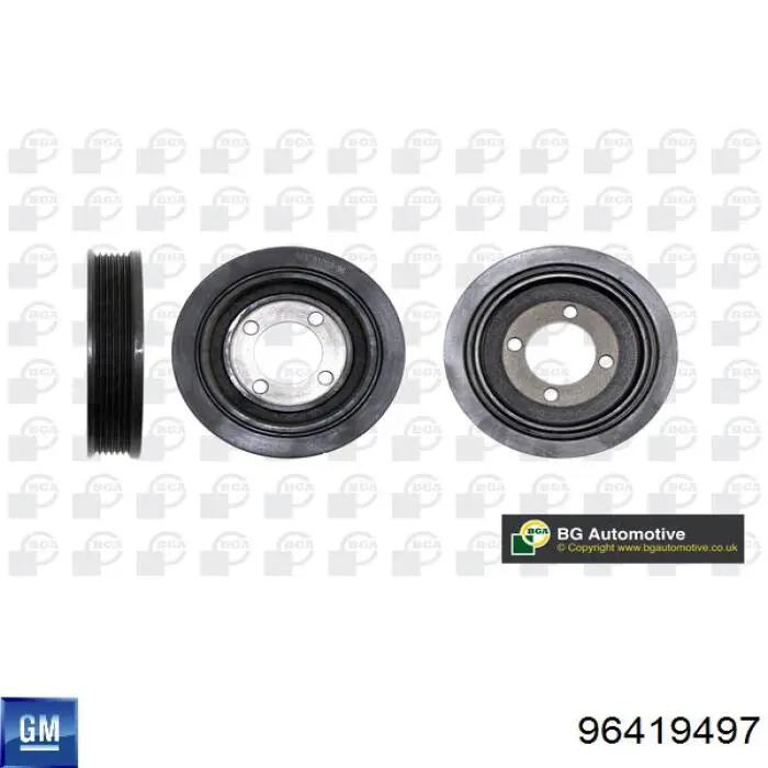 Шкив коленвала 96419497 Opel