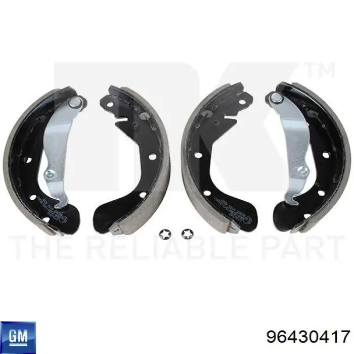 Барабанные колодки General Motors 96430417