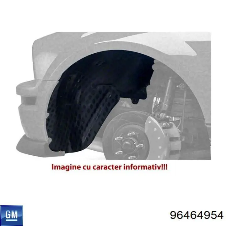 Подкрылок крыла переднего левый General Motors 96464954 цена, от 9.04 USD