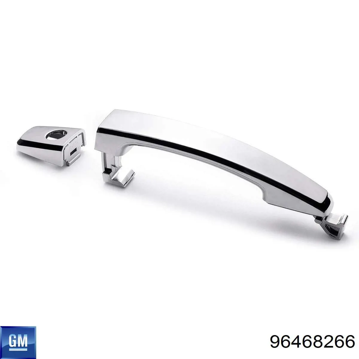 96468266 Peugeot/Citroen maçaneta externa da porta dianteira