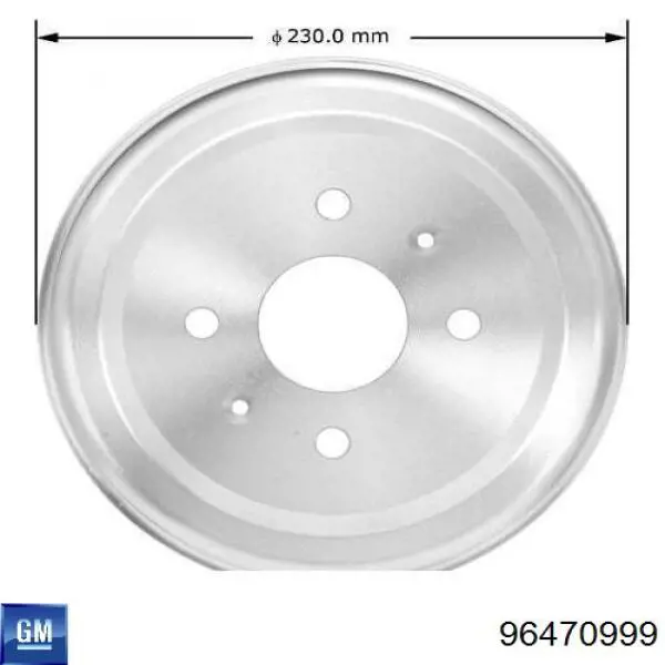 Купить 96470999 General Motors Тормозной барабан