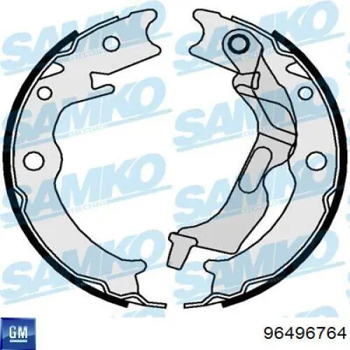 Колодки ручника 96496764 General Motors