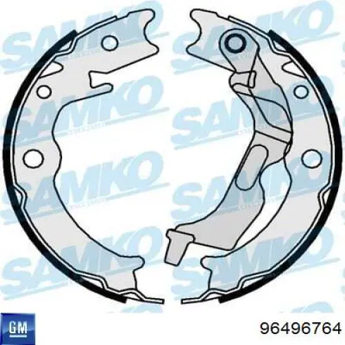 Купить 96496764 General Motors Колодки ручника/стояночного тормоза