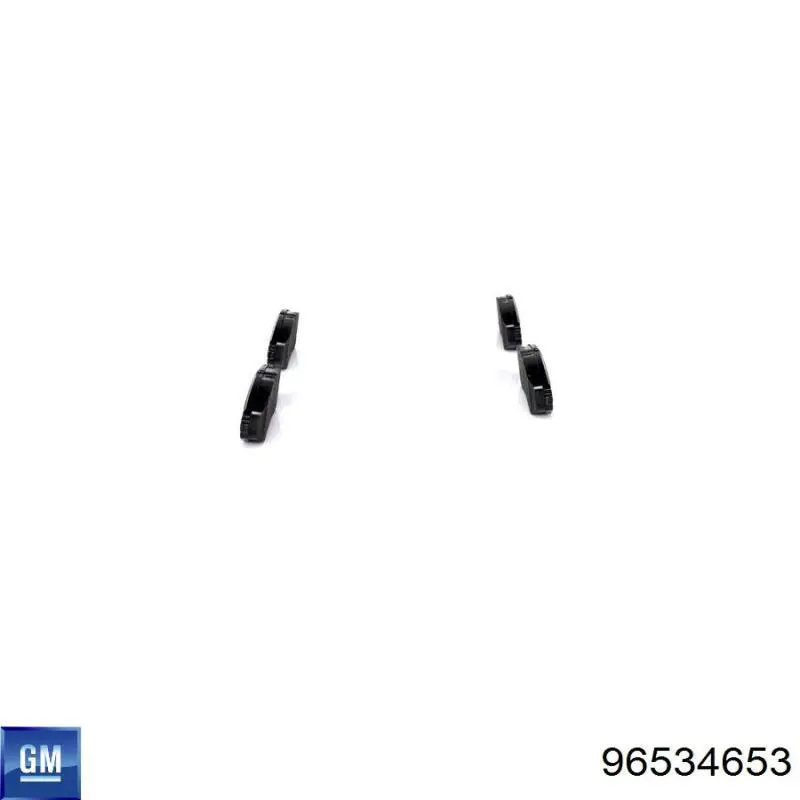 Колодки гальмівні передні, дискові 96534653 General Motors