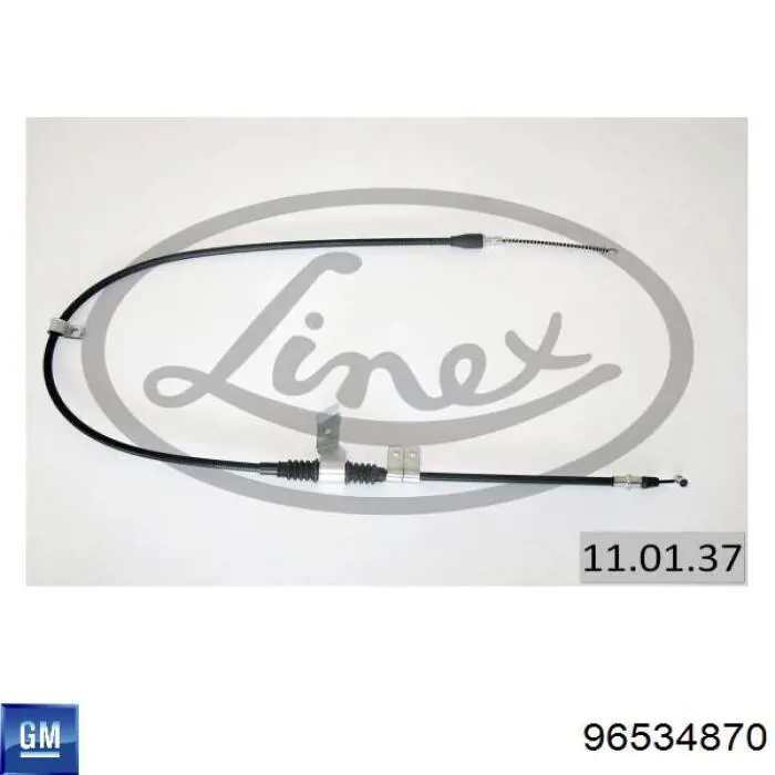 Трос ручного тормоза задний General Motors 96534870 цена, от 13.08 USD