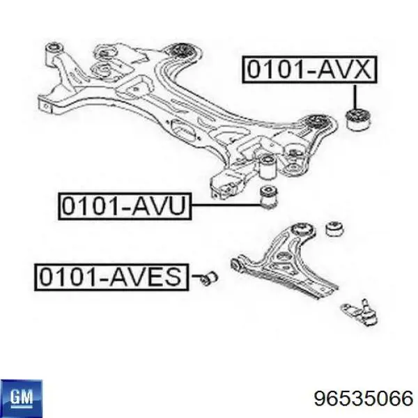 Сайлентблок 96535066 General Motors
