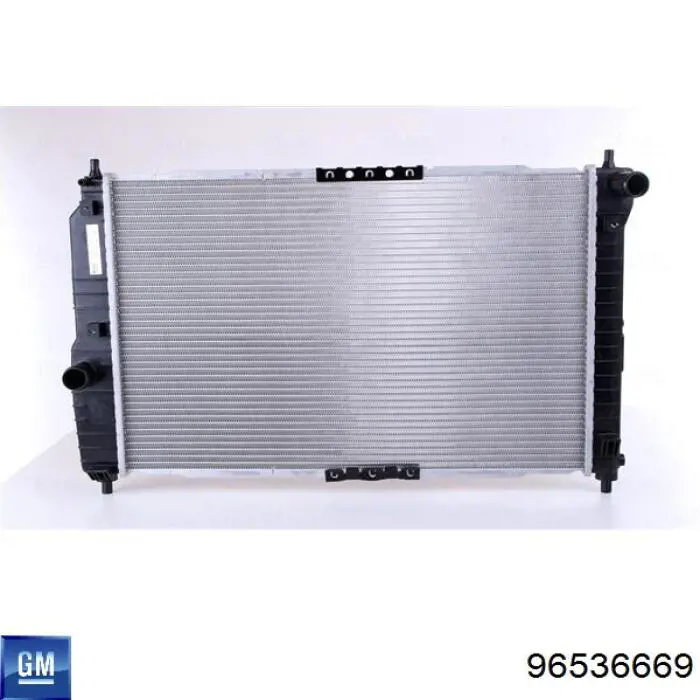 Радиатор охлаждения двигателя GM 96536669