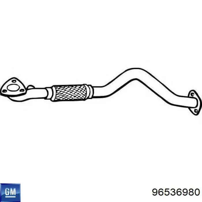 96536980 General Motors Глушитель, передняя часть