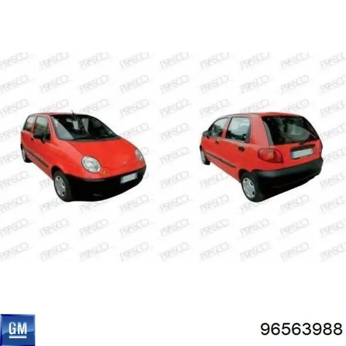 Передний бампер 96563988 General Motors