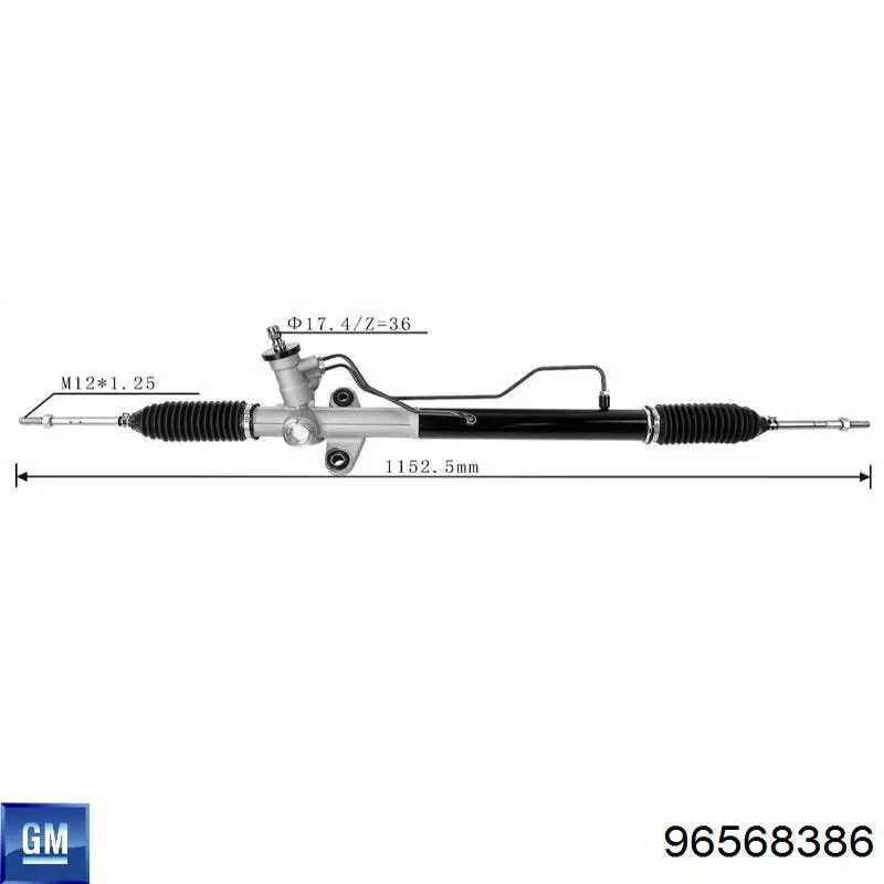 Трос КПП 96568386 General Motors